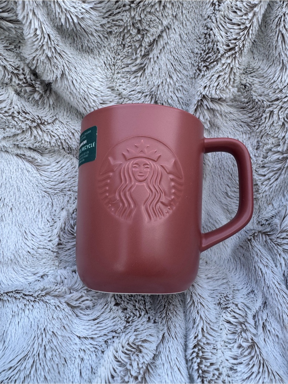Starbucks Matte Terracotta Red Ceramic Mugs - Set of 2 - Picture 2 of 3